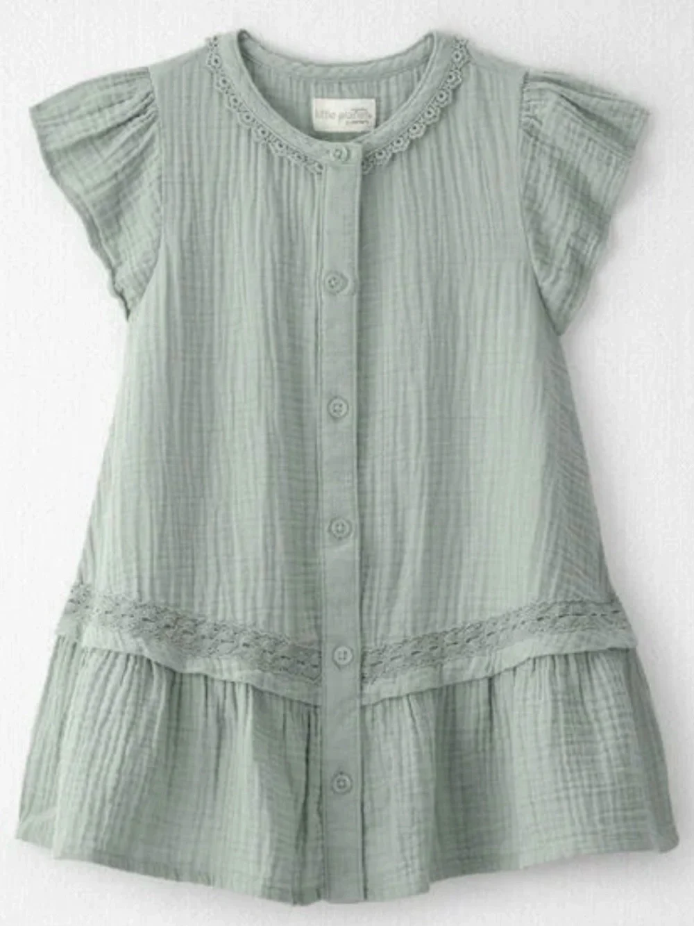 Carter's Little Planet Organic Mint Green Muslin Dress 24Months